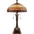 Quoizel Western Place 26 1/2" Bronze Tiffany-Style Glass Table Lamp