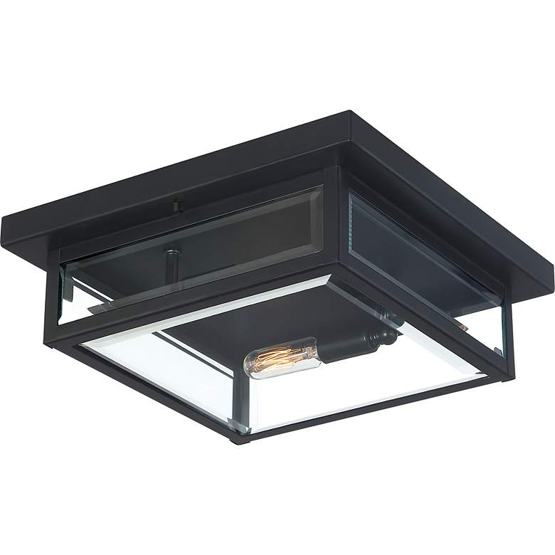 Image 4 Quoizel Westover 12" Wide Earth Black 2-Light Ceiling Light more views