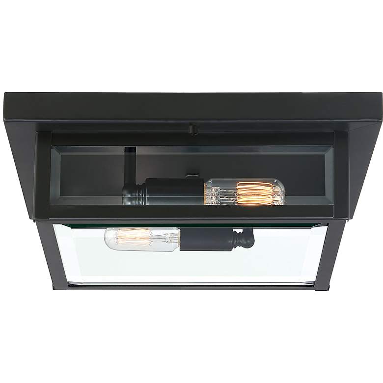 Image 5 Quoizel Westover 12" Wide Earth Black 2-Light Ceiling Light more views