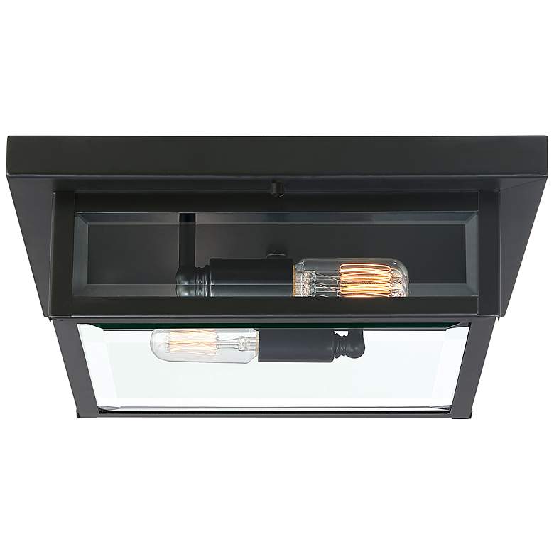 Image 3 Quoizel Westover 12" Wide Earth Black Outdoor Ceiling Light more views