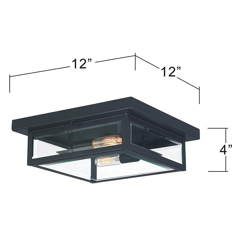 Image 4 Quoizel Westover 12" Wide Earth Black Outdoor Ceiling Light more views
