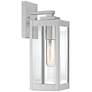 Quoizel Westover 14 1/4" High Silver Outdoor Wall Light