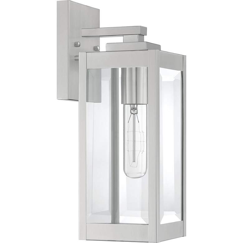 Image 3 Quoizel Westover 14 1/4" High Silver Outdoor Wall Light more views