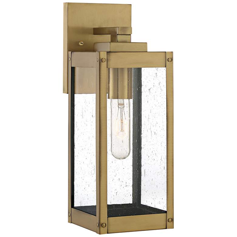 Quoizel Westover 14 1/4&quot;H Antique Brass Outdoor Wall Light