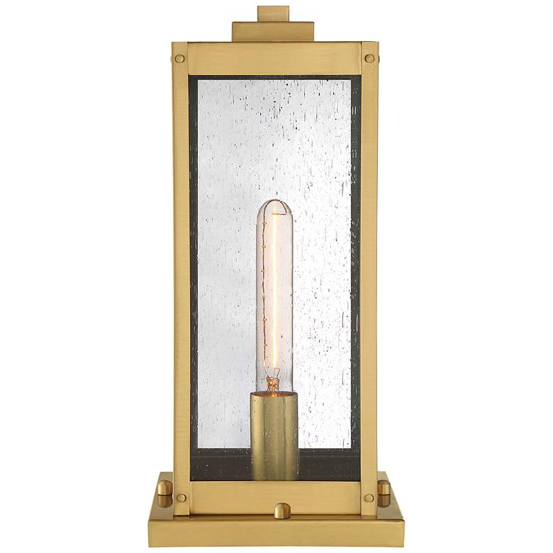 Image 3 Quoizel Westover 16" High Antique Brass Outdoor Pier Light more views
