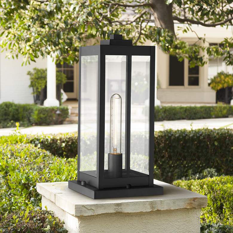 Image 1 Quoizel Westover 16 inch High Earth Black Outdoor Pier Light