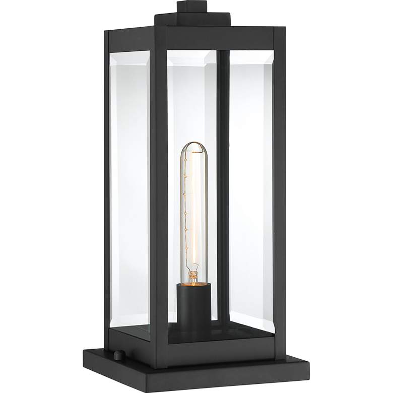 Quoizel Westover 16&quot; High Earth Black Outdoor Pier Light more views