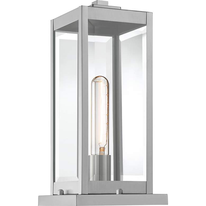 Image 3 Quoizel Westover 16" High Silver Outdoor Pier Light more views