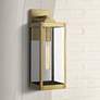 Quoizel Westover 17" High Antique Brass Outdoor Wall Light