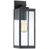 Quoizel Westover 17&quot; High Earth Black Outdoor Wall Light