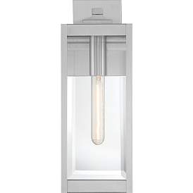 Image4 of Quoizel Westover 17" High Silver Outdoor Wall Light more views