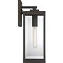 Quoizel Westover 17" High Western Bronze Outdoor Wall Light