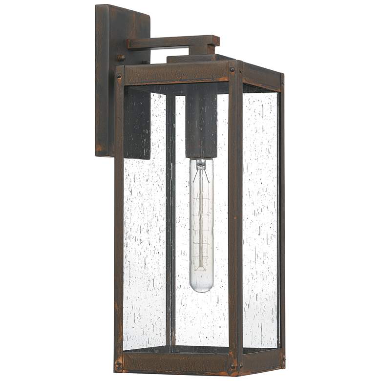 Image 1 Quoizel Westover 17"H Industrial Bronze Outdoor Wall Light