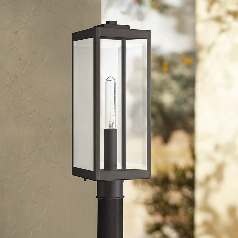 Image 1 Quoizel Westover 20 1/2 inch High Bronze Outdoor Post Light