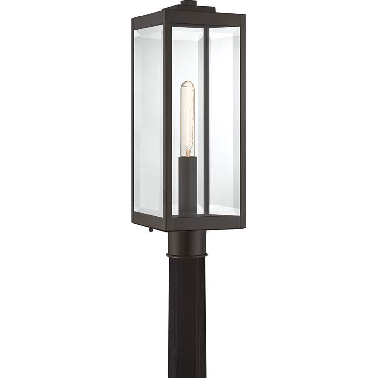 Image 3 Quoizel Westover 20 1/2 inch High Bronze Outdoor Post Light more views