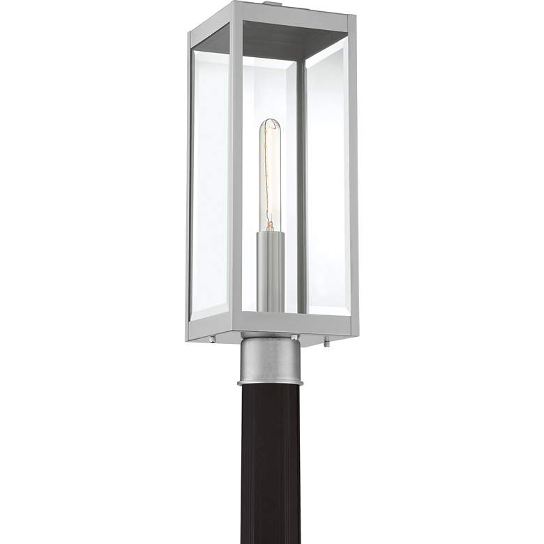 Image 5 Quoizel Westover 20 1/2" High Silver Outdoor Post Light more views