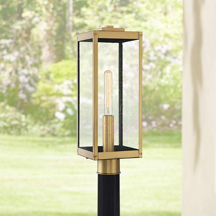 skærm temperatur Synes Quoizel Westover 20 1/2" High Antique Brass Outdoor Post Light - #70R72 |  Lamps Plus
