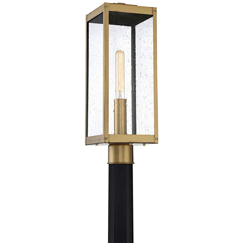 Image 3 Quoizel Westover 20 1/2"H Antique Brass Outdoor Post Light more views