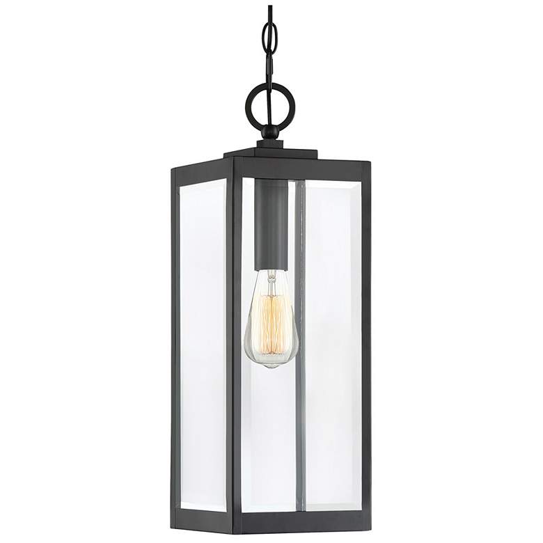 Image 2 Quoizel Westover 20 3/4" Earth Black Clear Glass Outdoor Hanging Light