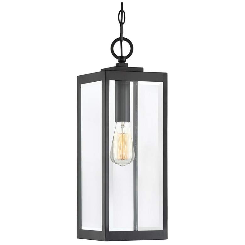 Image 2 Quoizel Westover 20 3/4 inch Earth Black Clear Glass Outdoor Hanging Light