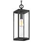 3_Quoizel Westover 20 3/4" Earth Black Clear Glass Outdoor Hanging Light more views