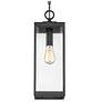 5_Quoizel Westover 20 3/4" Earth Black Clear Glass Outdoor Hanging Light more views