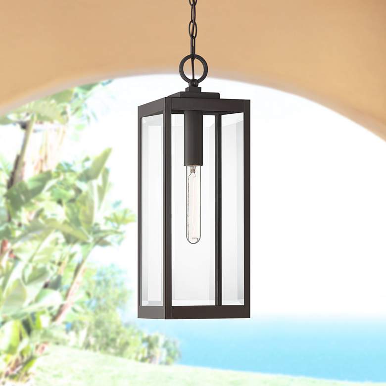 Image 1 Quoizel Westover 20 3/4 inch High Bronze Outdoor Hanging Light