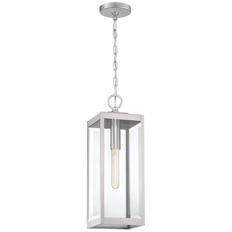 Image 4 Quoizel Westover 20 3/4 inch High Silver Outdoor Hanging Light more views