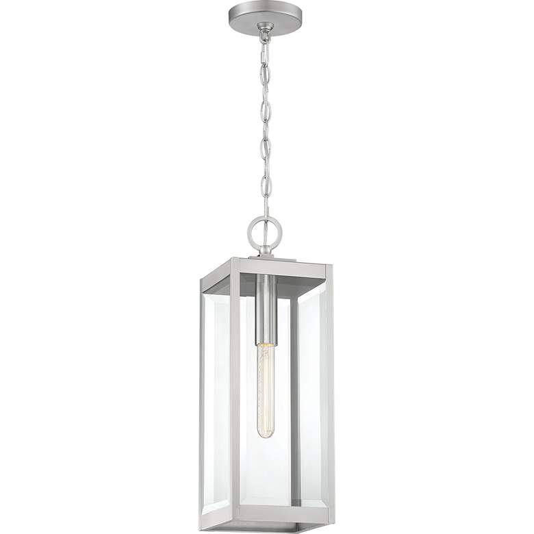 Image 5 Quoizel Westover 20 3/4 inch High Silver Outdoor Hanging Light more views