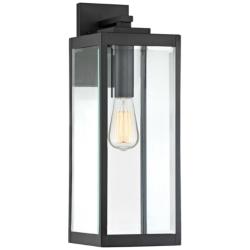 Quoizel Westover 20&quot; High Earth Black Outdoor Wall Light
