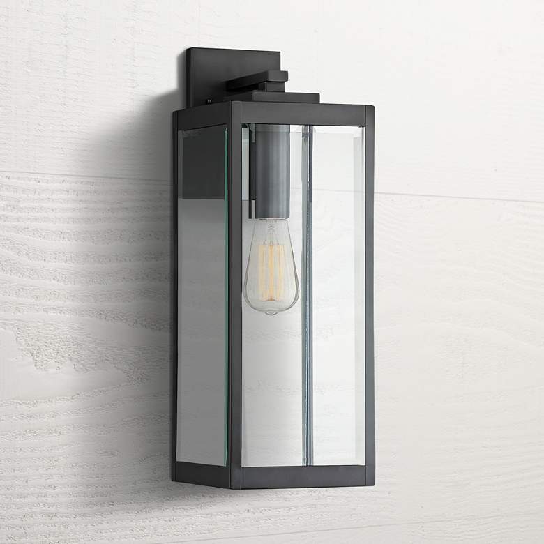Image 1 Quoizel Westover 20" High Earth Black Outdoor Wall Light