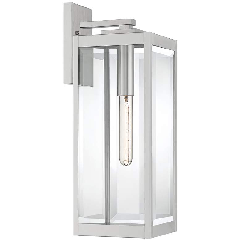 Image 2 Quoizel Westover 20 inch High Silver Outdoor Wall Light