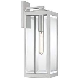 Image2 of Quoizel Westover 20" High Silver Outdoor Wall Light