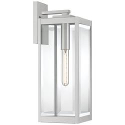 Quoizel Westover 20&quot; High Silver Outdoor Wall Light