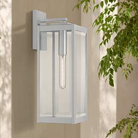 Image1 of Quoizel Westover 20" High Silver Outdoor Wall Light