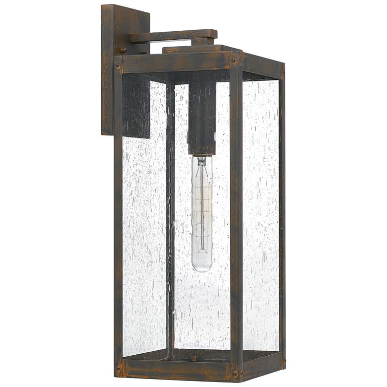 Image 1 Quoizel Westover 20 inchH Industrial Bronze Outdoor Wall Light