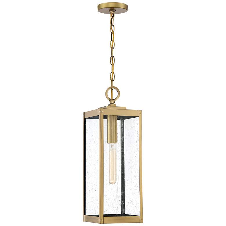 Image 2 Quoizel Westover 7" Wide Antique Brass Mini Pendant
