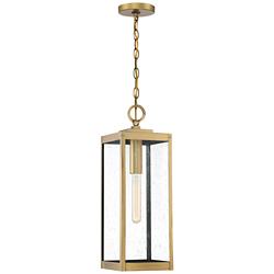 Quoizel Westover 7" Wide Antique Brass Mini Pendant