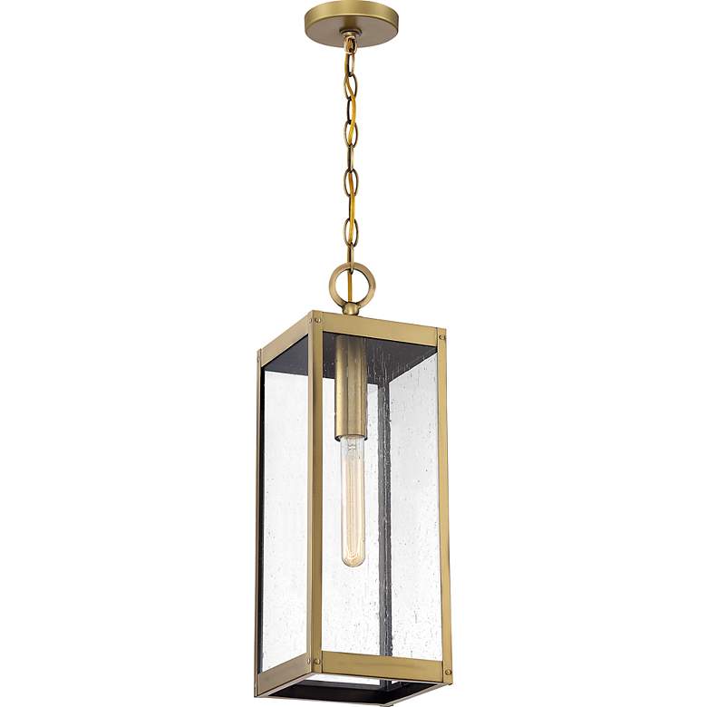 Image 3 Quoizel Westover 7" Wide Antique Brass Mini Pendant more views
