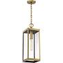 3_Quoizel Westover 7" Wide Antique Brass Mini Pendant more views