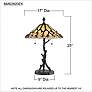 Quoizel Whispering Wood 25" Tiffany-Style Art Glass Table Lamp in scene