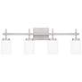 1_Quoizel Wilburn 31" Wide Brushed Nickel 4-Light LED Bath Light