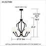 7_Quoizel Wilkins 27 1/2" Wide Matte Black 5-Light Chandelier more views