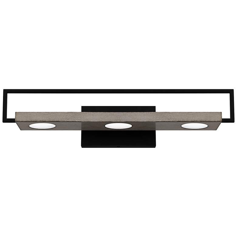 Image 3 Quoizel Winnett 24" Wide Matte Black LED Bath Light