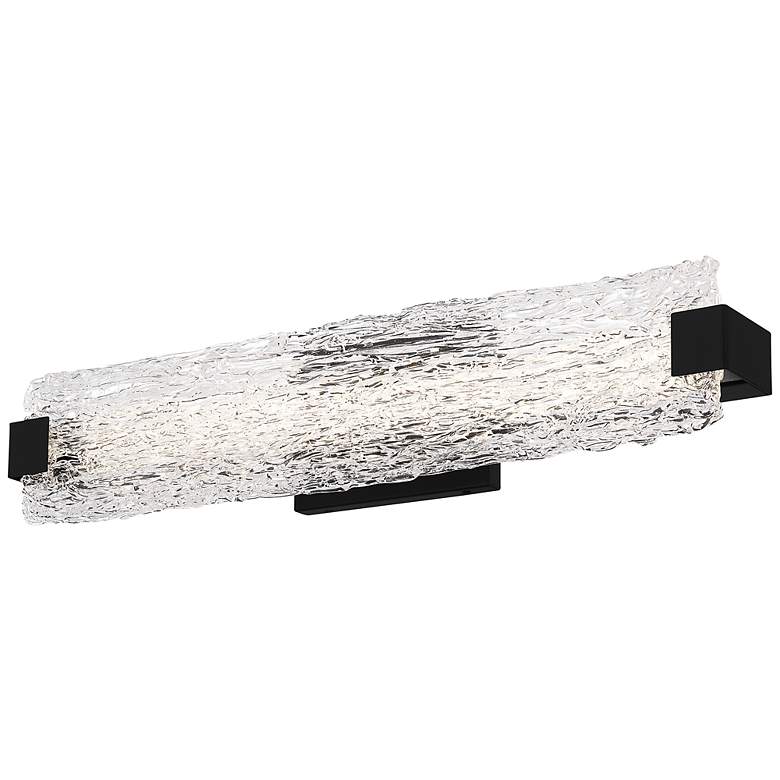 Image 2 Quoizel Winter 24" Wide Matte Black LED Bath Light