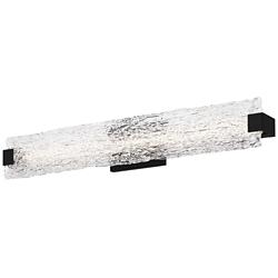 Quoizel Winter 32" Wide Matte Black LED Linear Bath Light