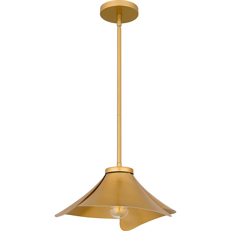 Image 4 Quoizel Wisp 14 1/2" Wide Light Gold Pendant Light more views