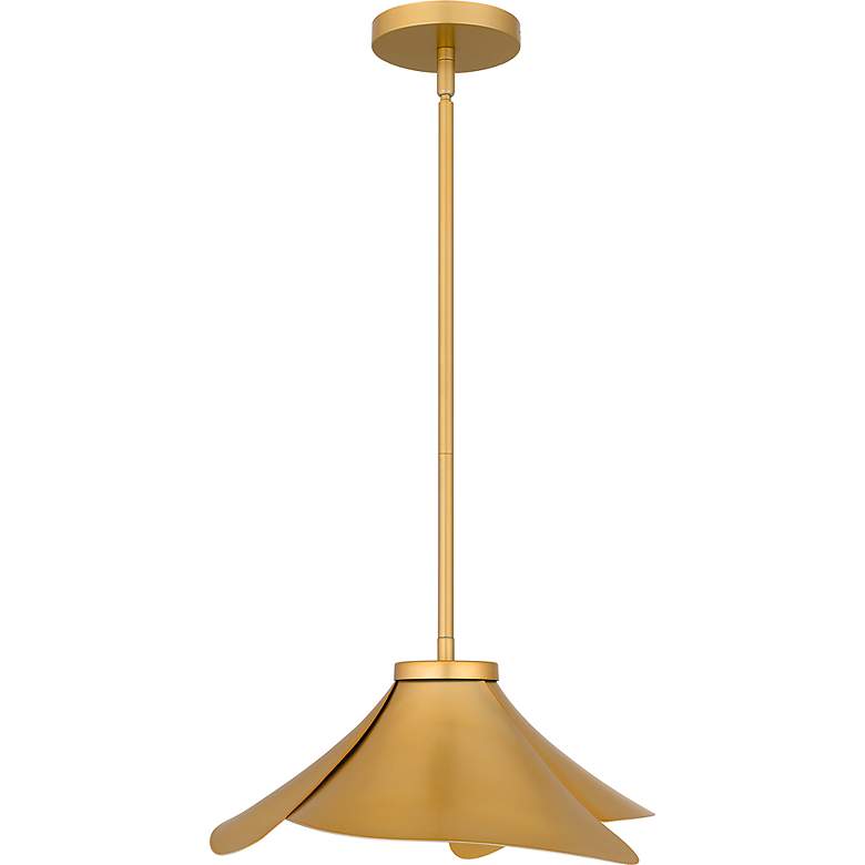 Image 5 Quoizel Wisp 14 1/2" Wide Light Gold Pendant Light more views
