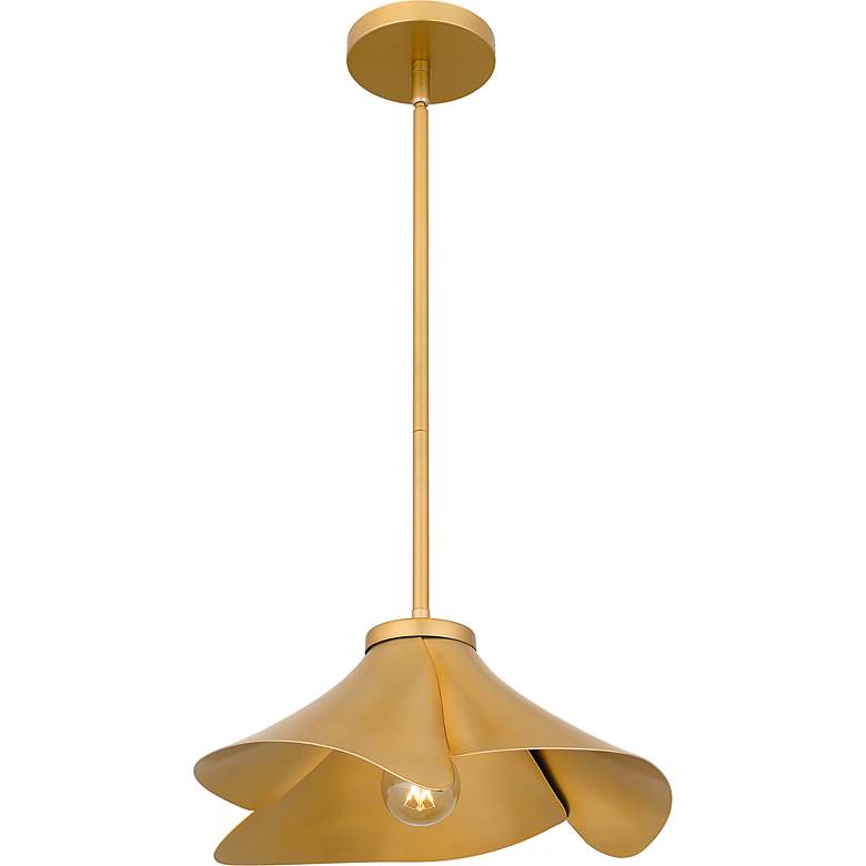 Image 6 Quoizel Wisp 14 1/2" Wide Light Gold Pendant Light more views
