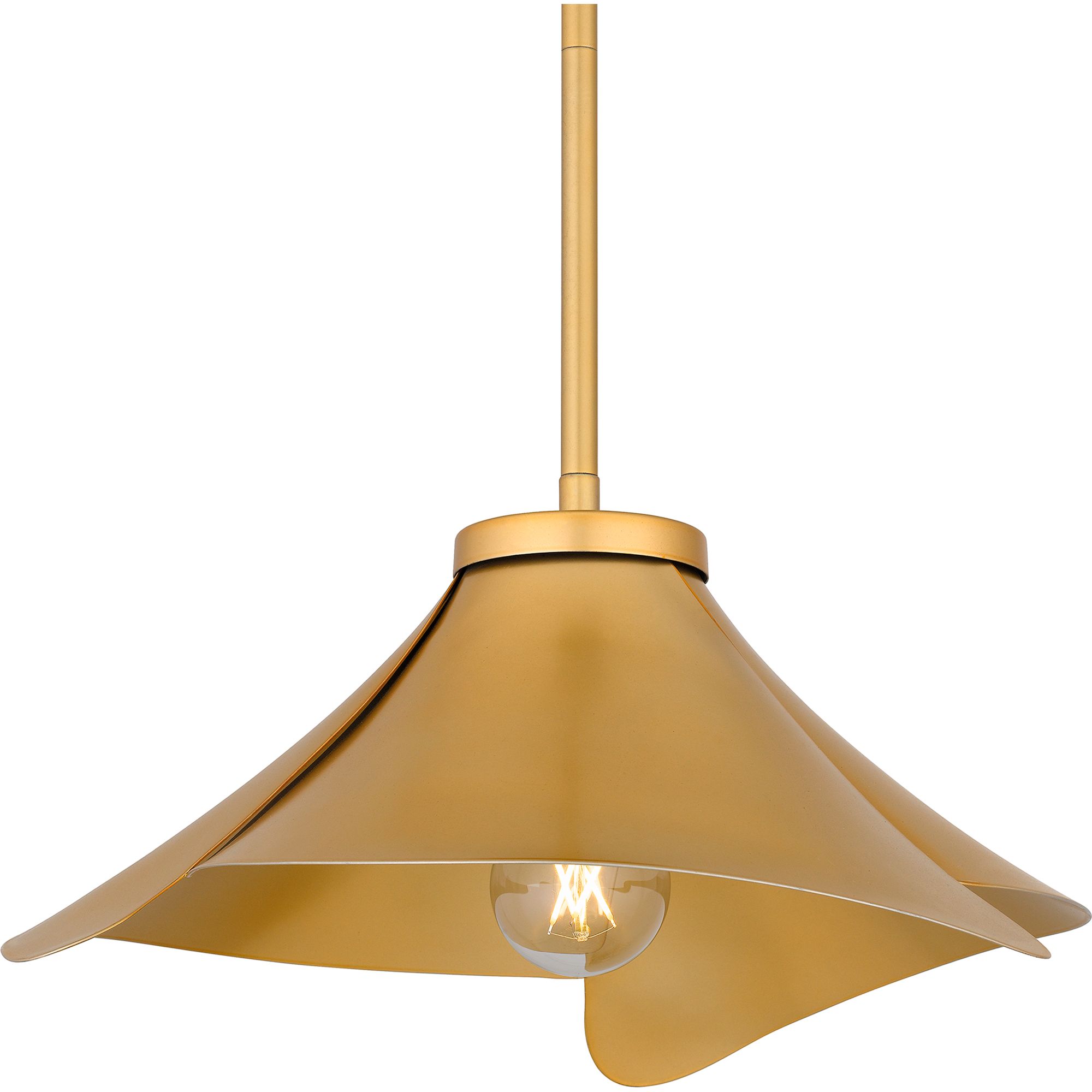 Quoizel Wisp 14 1/2" Wide Light Gold Pendant Light in scene